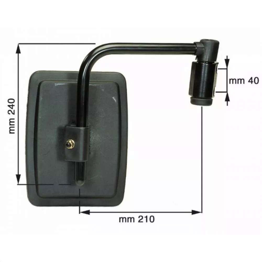 03117 Specchio Retrovisore SX Universale Per Trattore - Foto 7