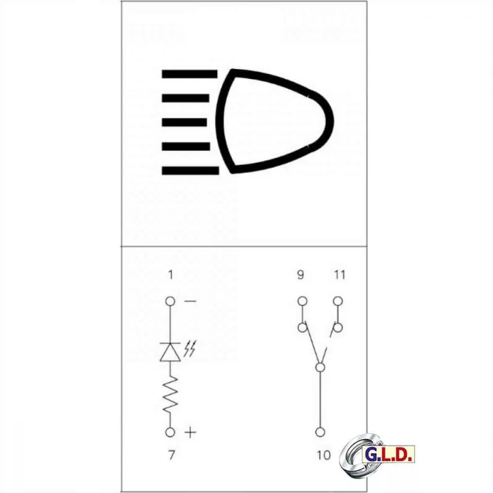 Interruttore Clacson 12V Per Trattori - KIMISS Argento/nero - Compatibile Massey Ferguson, Case IH