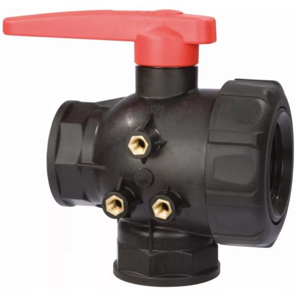 Valvola Di Intercettazione A Sfera 3/4 F Con Attacco Per Sonda M10x1 Cal1918 Caleffi Cal19180