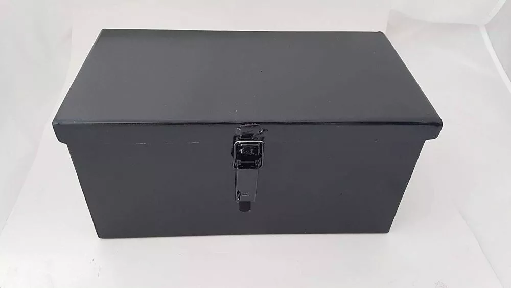 Cassetta Degli Attrezzi In Metallo 420x130x130mm, Stile Vintage Per Trattori D'epoca