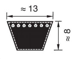 Scheda Video 3090 Cinghia Trapezoidale Classica 13x1090 Li - Foto 4