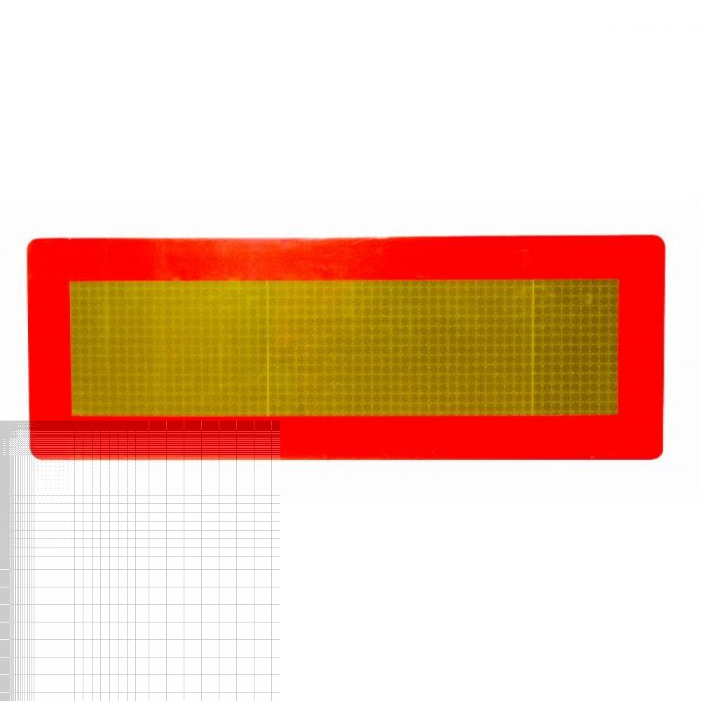 Kit 2 Pannelli Rifrangenti ECE 70.01 Per Rimorchio In PVC O Alluminio 3M Giallo