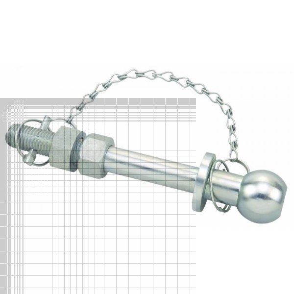 Perno Traino A Sfera Per Rimorchi - Testa 50 Mm, Perno 25 Mm, Lunghezza 190 Mm, Zincato, Non Omologato - Foto 8