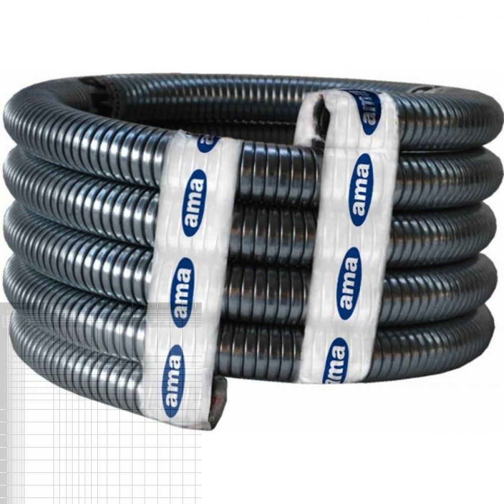 di Ama Tubo flessibile in acciaio zincato per scarico motore 40x45 mm rotolo 6 mt di Ama Tubo flessibile in acciaio zincato per scarico motore 40x45 mm rotolo 6 mt