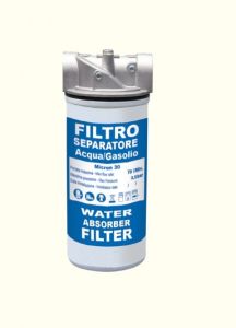 Filtro separatore acqua/gasolio 30 micron 70 lt/min