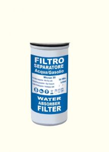 Cartuccia di ricambio per filtro separatore acqua/gasolio 30 micron 70 lt/min