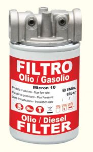 Filtro a cartuccia 60l/min per gasolio-olio-biodiesel