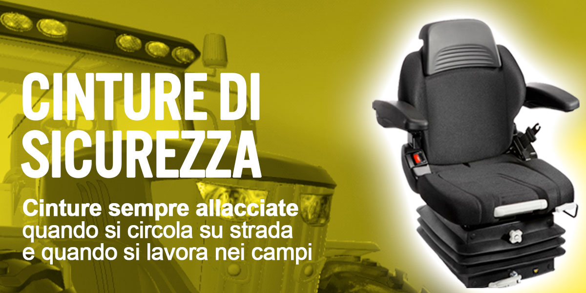 Cinture di sicurezza per trattori
